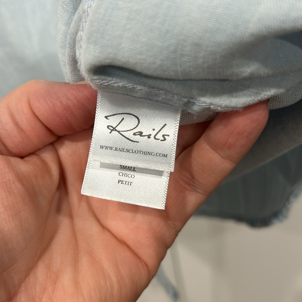 Rails New Light Jean Patch Button Down - image 4